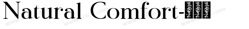 Natural Comfort字体转换